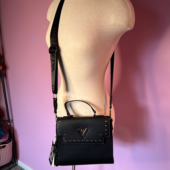 Dune structured cross body bag in white